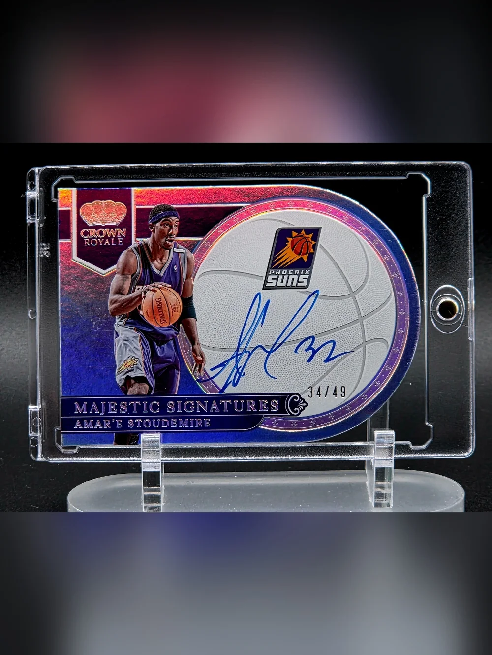 Amar’e Stoudemire Majestic Signatures Auto 34/49 – Crown Royale – Suns - Picture 1 of 2